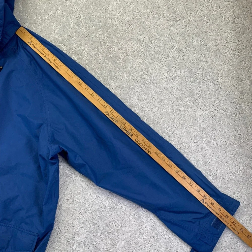 Vintage Eddie Bauer Gore Tex Jacket Mens XL Blue Hooded‎ Rain Nylon Waterproof - Picture 15 of 16